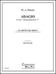 ADAGIO FROM STRING QUARTET #7 CLARINET QUARTET P.O.D. cover Thumbnail